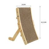 Adjustable Corrugated Cat Scratcher Bed with Replaceable Core