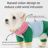 Waterproof Four-Leg Dog Raincoat Jumpsuit with Hood for Adventures