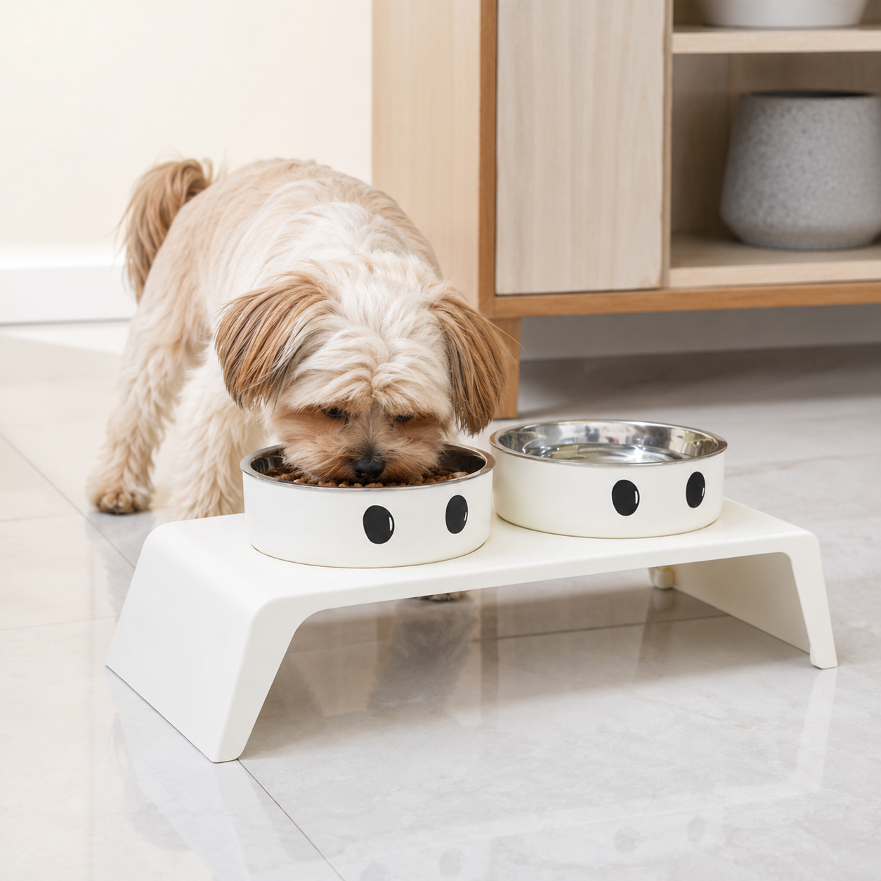 Double Bowl Stainless Steel Dog Bowl