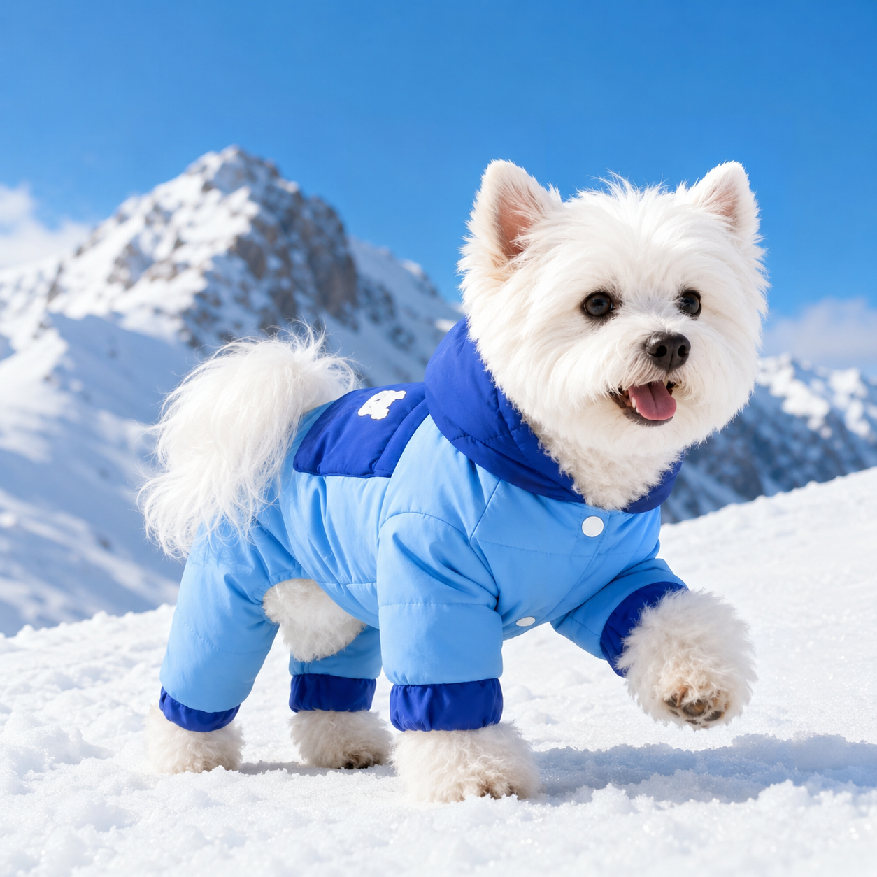 Warm Four-Legged Winter Down Jacket for Small Dogs and Cats