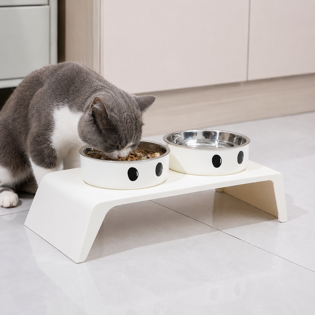 Double Bowl Stainless Steel Dog Bowl
