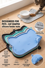 Waterproof Non-Slip Silicone Pet Feeding Mat for Cleaner Mealtimes