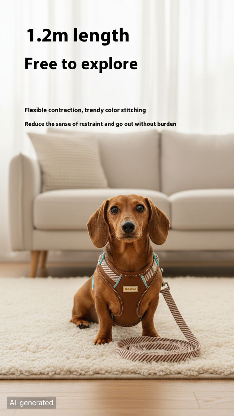 Adjustable Anti-Escape Dog Harness and Leash for Secure Daily Walks
