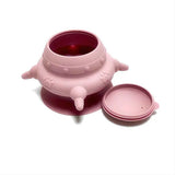 Silicone Pet Feeding Bowl with Suction Cup Portable Feeder for Cats & Dogs