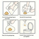 Dog Poop Bags Pet Waste Bag Rolls Thickened Cleanup Bags for Dogs & Cats