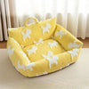 Long Plush Dog & Cat Bed – Soft Cushion with Raised Edges