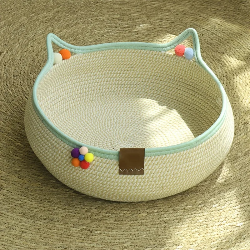 Durable 2-in-1 Cat Scratcher & Bed