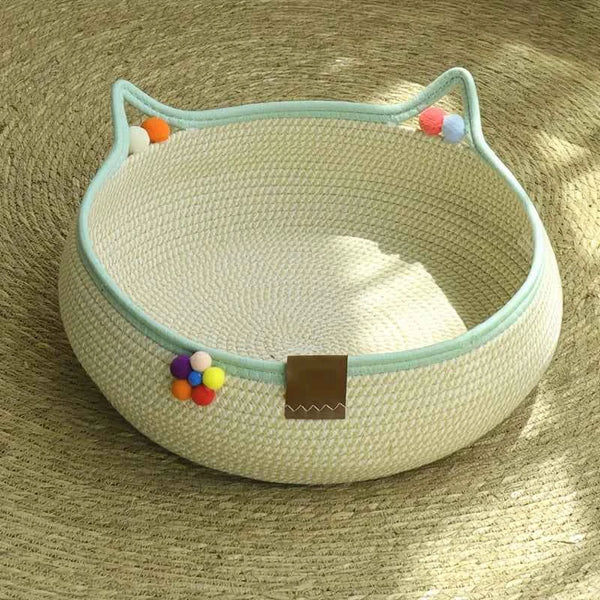 Durable 2-in-1 Cat Scratcher & Bed