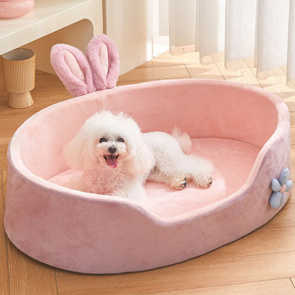 Soft Washable Dog & Cat Bed – Detachable Design for All Seasons