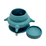 Silicone Pet Feeding Bowl with Suction Cup Portable Feeder for Cats & Dogs