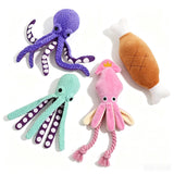 SnuggleTentacle™ Crinkle & Squeak Octopus Plush Toy