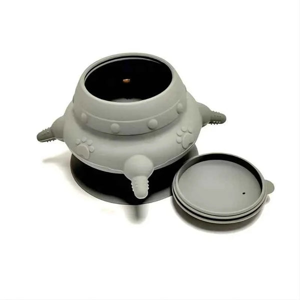 Silicone Pet Feeding Bowl with Suction Cup Portable Feeder for Cats & Dogs