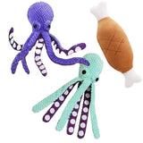 SnuggleTentacle™ Crinkle & Squeak Octopus Plush Toy