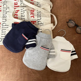 Striped Dog Sweatshirt with Pocket – Soft Winter Shirt for Small & Medium Dogs