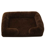 Plush Round Pet Bed for Dogs and Cats Warm Cozy Comfort