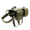 Adjustable Tactical Dog Harness with Molle Vest