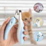 LED Whale Pet Nail Clippers for Safe Precision Grooming Sessions