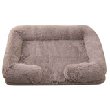 Plush Round Pet Bed for Dogs and Cats Warm Cozy Comfort