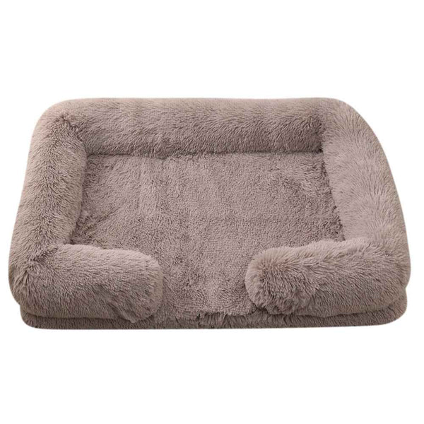 Plush Round Pet Bed for Dogs and Cats Warm Cozy Comfort