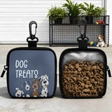 Cartoon Print Portable Pet Treat Bag for Training Walks