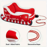 Sled Kennel Pet Bed for Cozy Holiday Rest