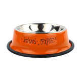 Anti-Skid Printed Stainless Steel Pet Bowl in Six Sizes