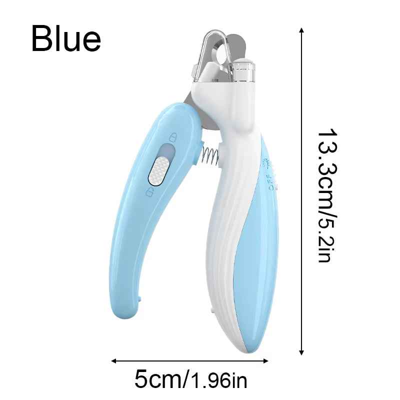 LED Whale Pet Nail Clippers for Safe Precision Grooming Sessions