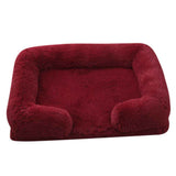 Plush Round Pet Bed for Dogs and Cats Warm Cozy Comfort