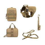 Tactical K9 Dog Harness and Leash Set for Training Adventures
