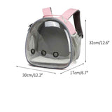 Transparent Small Pet Backpack for Travel Adventures