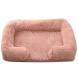 Plush Round Pet Bed for Dogs and Cats Warm Cozy Comfort