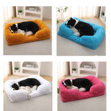Plush Round Pet Bed for Dogs and Cats Warm Cozy Comfort