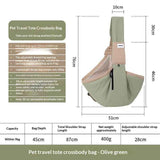 Portable Crossbody Pet Carrier Tote for Small Dog Travel Outings