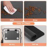 Absorbent Waterproof Pet Feeding Mat for Cleaner Dog Cat Mealtimes