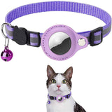 Reflective AirTag Collar with Waterproof Holder for Dogs and Cats