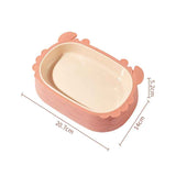 Removable Crab-Shaped Double Cat Bowl for Slower, Cleaner Feeding